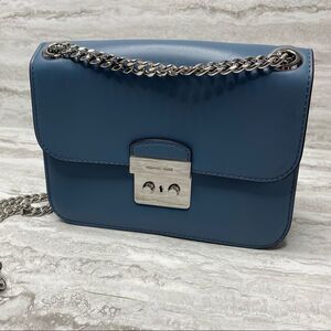 Michael Kors Sloan Editor Chain Shoulder Bag Blue